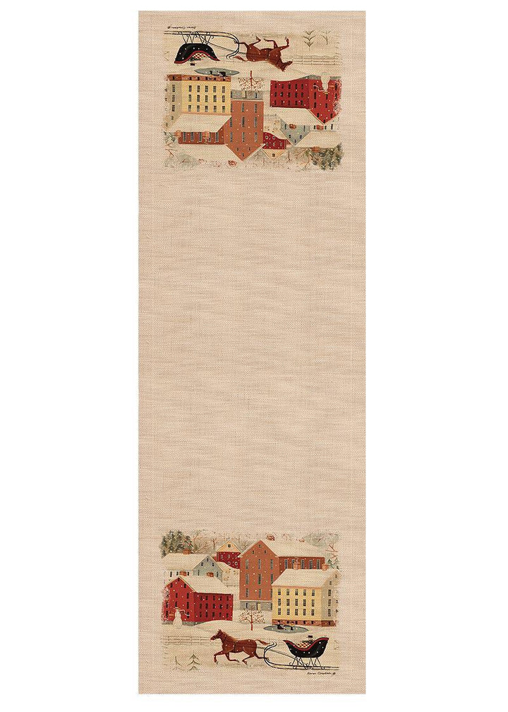 Heritage Lace Winter Table Runner | Sleigh Ride