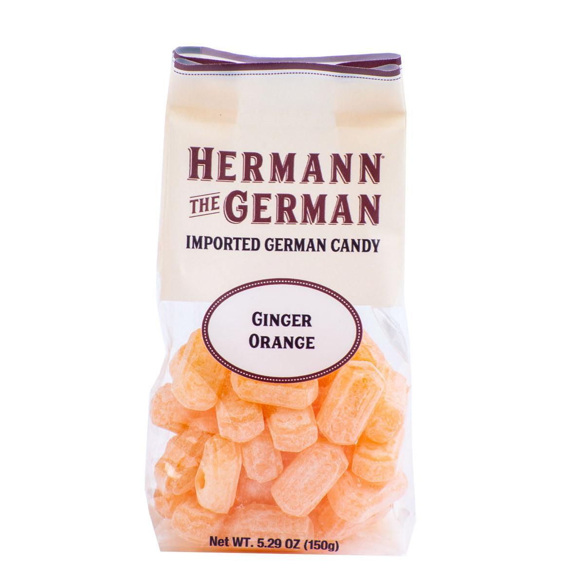 Hermann the German Ginger Orange Hard Candy