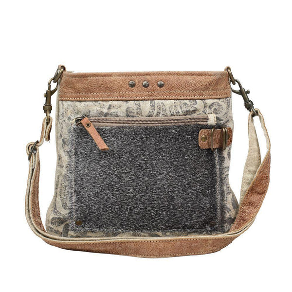 Hide and Floral Small and Crossbody Bag