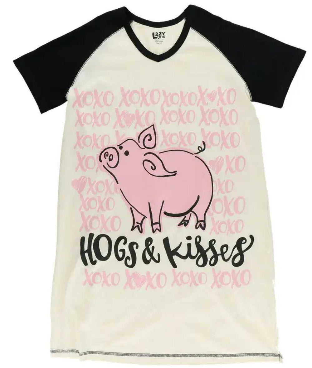 Hogs & Kisses Pig Sleep Nightshirt