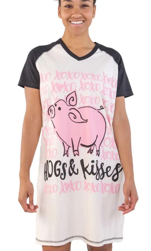Hogs & Kisses Pig Sleep Nightshirt