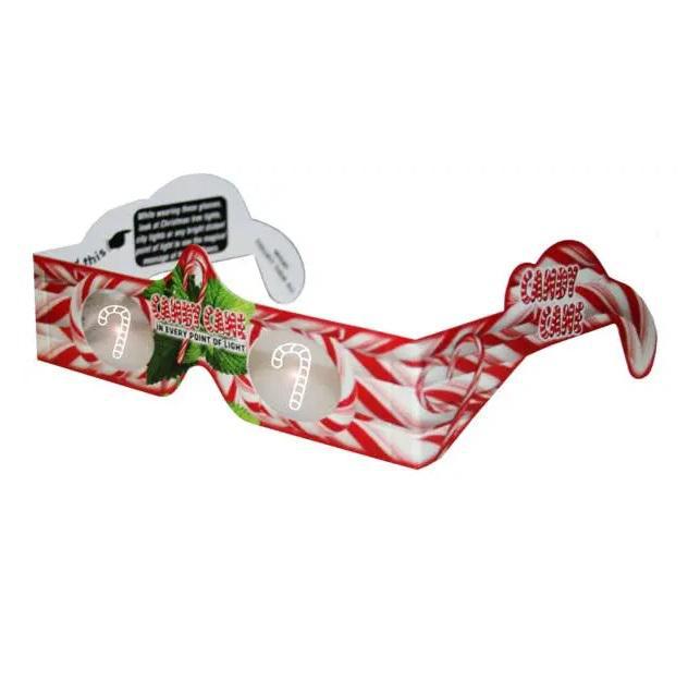 Holiday 3D Light Glasses | Candy Cane