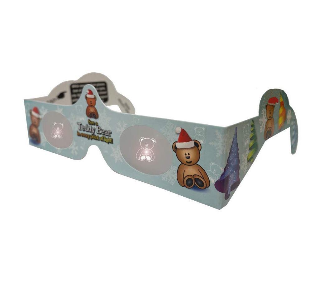 Holiday 3D Light Glasses | Teddy Bear