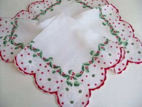 Holiday Hankies Holiday Red Stars