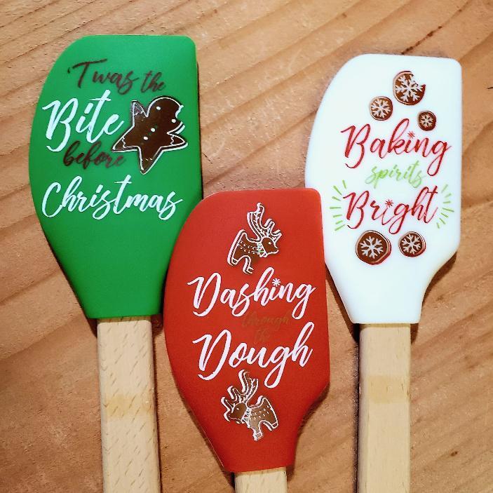 Holiday Silicone Spatulas with Conversion Chart