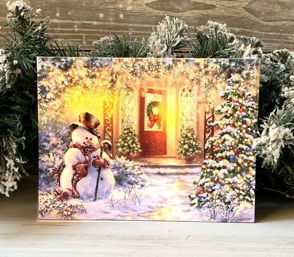 Home for the Holidays- Lighted Tabletop Canvas
