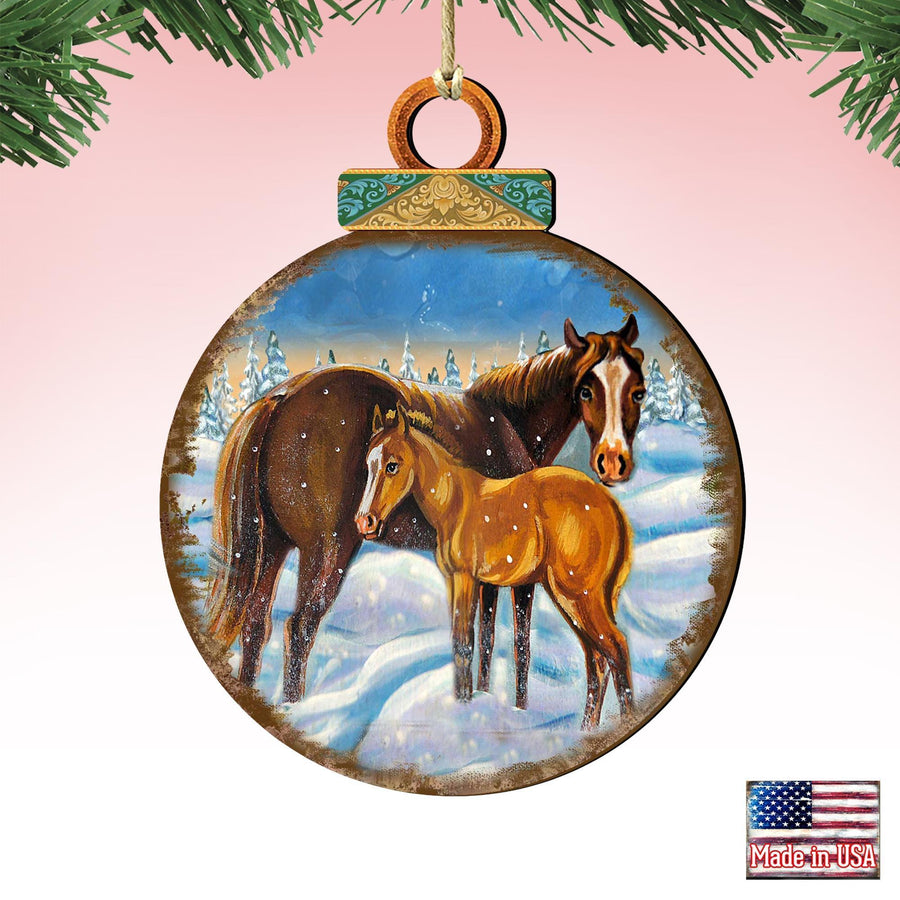 Horse Keepsake Decorative Christmas Ornament