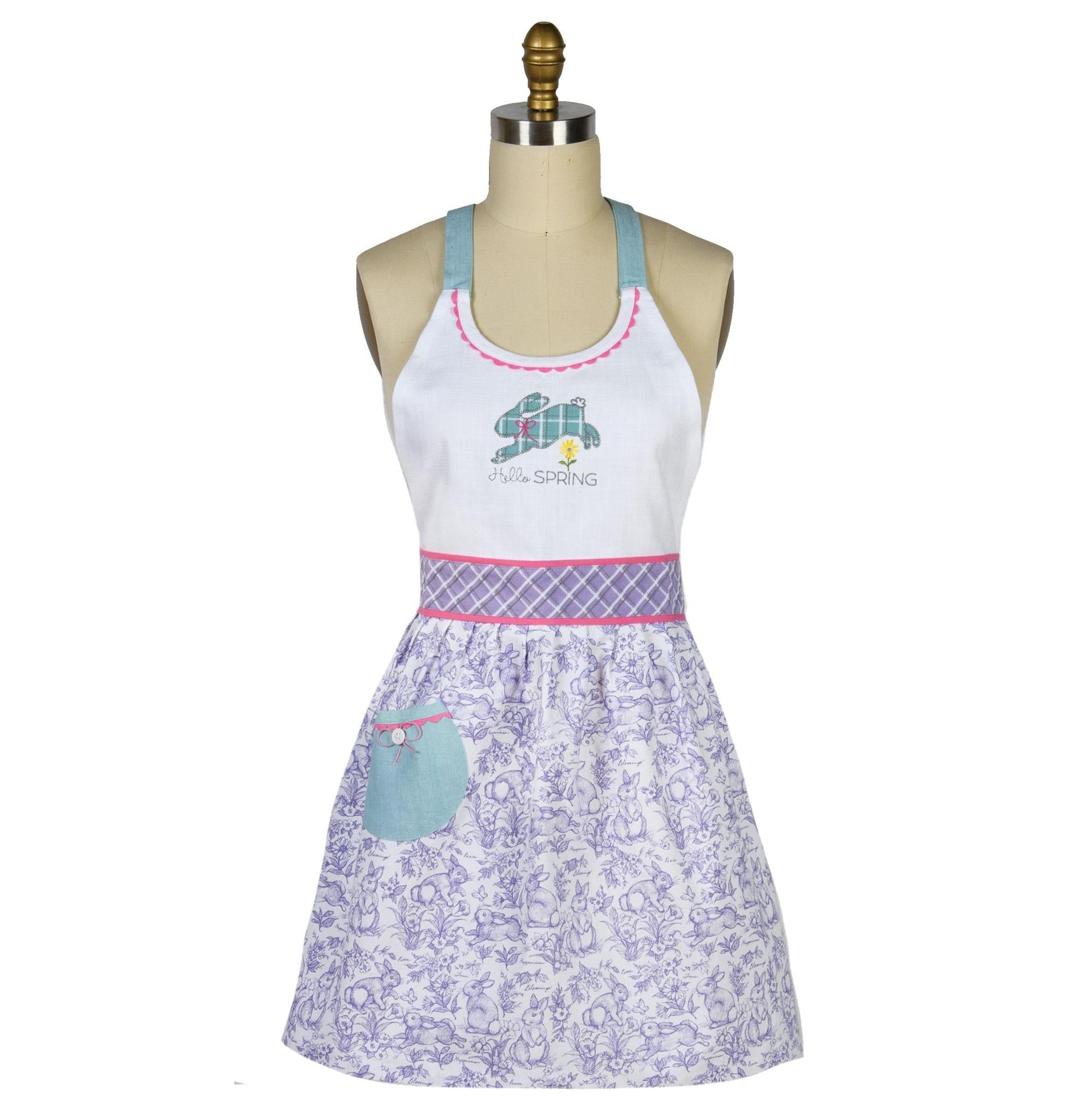 Hostess Apron | Spring Bunny Toile