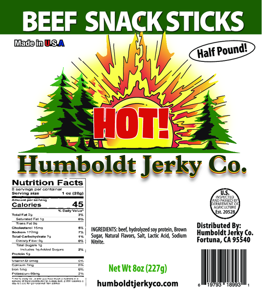 Beef Snack Sticks Hot