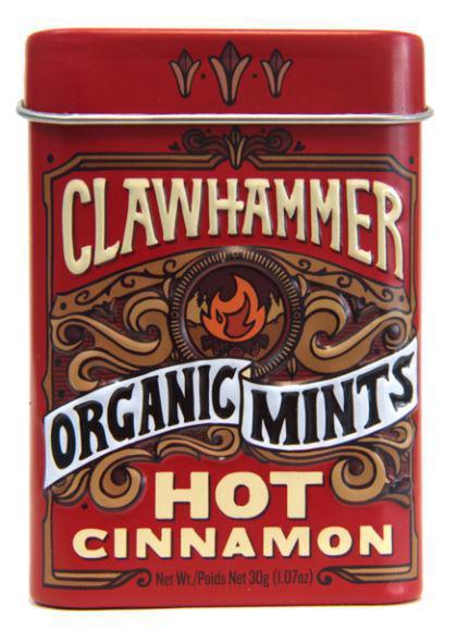 Clawhammer Organic Mints Hot Cinnamon