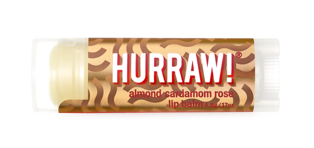 Hurraw! Almond Cardamom Rose Lip Balm