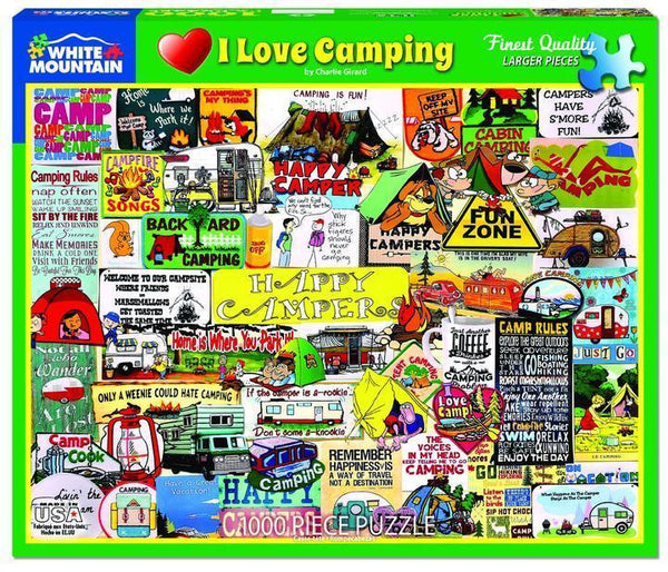 I Love Camping 1000 Piece Puzzle