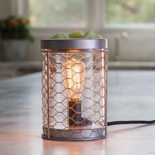 Illumination Fragrance Warmer | Chicken Wire Edison Bulb