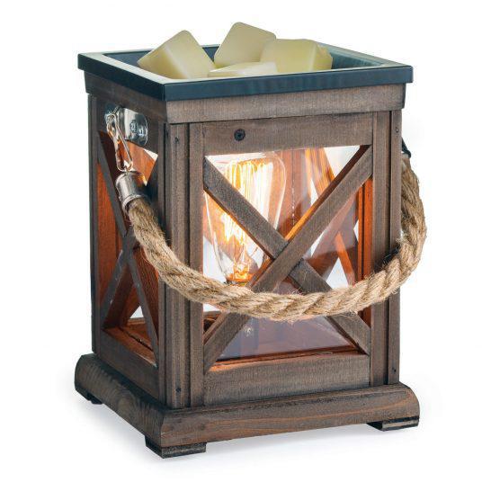 Illumination Fragrance Warmer | Walnut & Rope Vintage Bulb