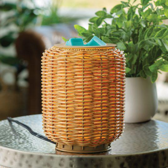 Illumination Fragrance Warmer | Wicker Lantern