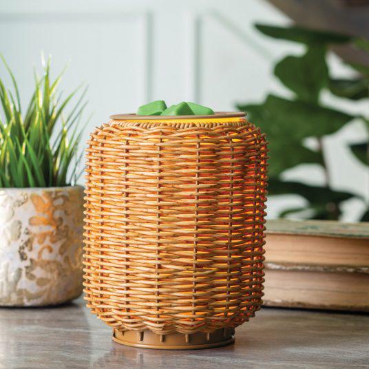 Illumination Fragrance Warmer | Wicker Lantern