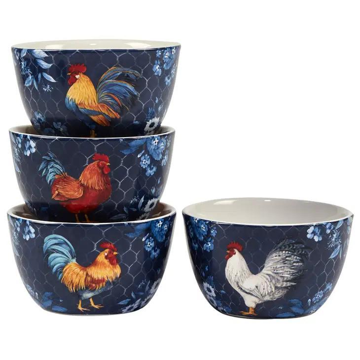 Indigo Rooster Ice Cream Bowl
