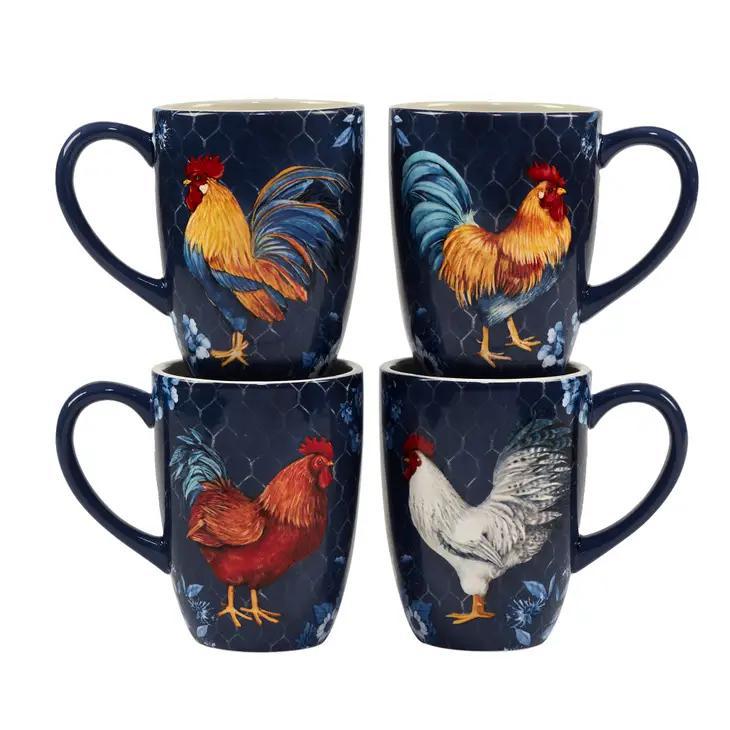 Indigo Rooster Mug