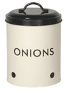 Ivory Onion Metal Tin