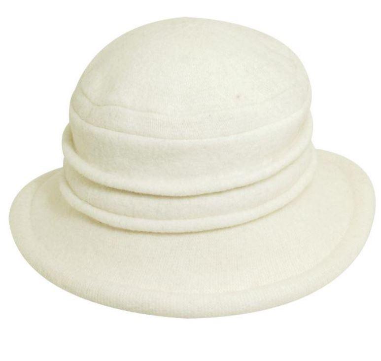 Women's Boiled Wool Cloche Tula Ivory