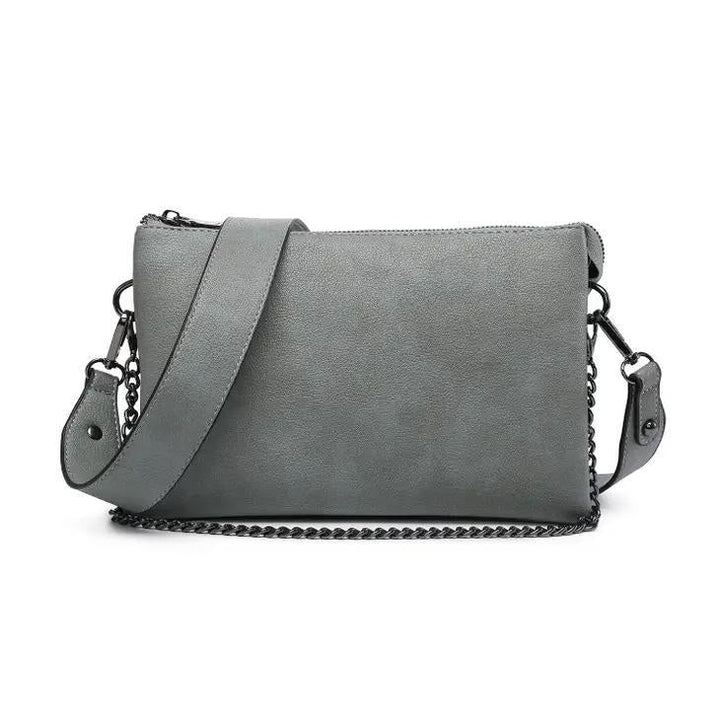 Izzy Crossbody Bag with Chain Strap | Earth Grey
