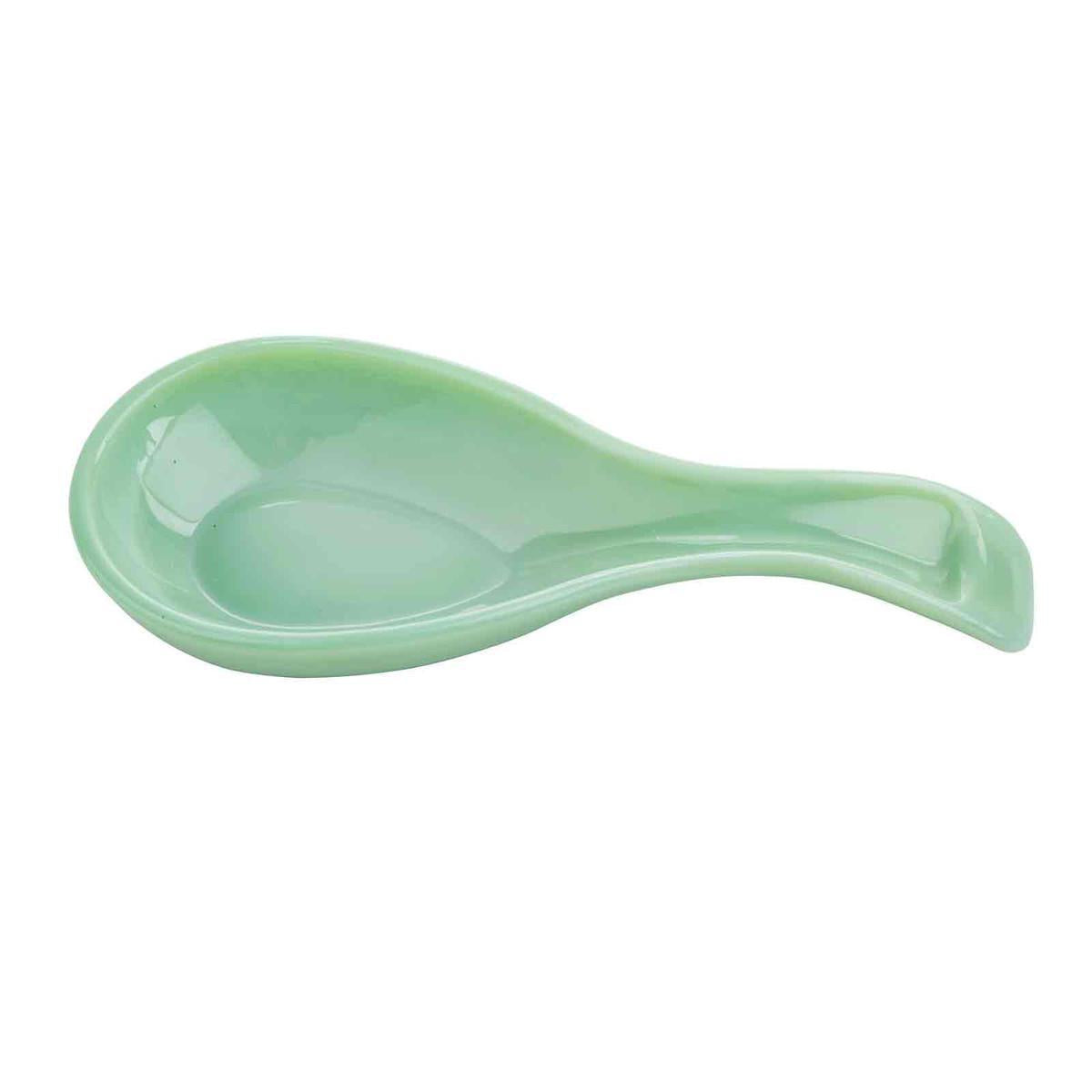 Jadeite Glass Spoon Rest