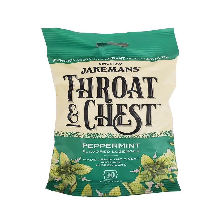 Jakemans Throat & Chest Lozenges | Peppermint