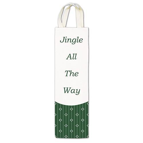 Jingle All the Way Holiday Wine Gift Caddy Tote