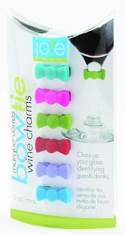 Joie Bow Tie Drink and Wine Charms (6pk)