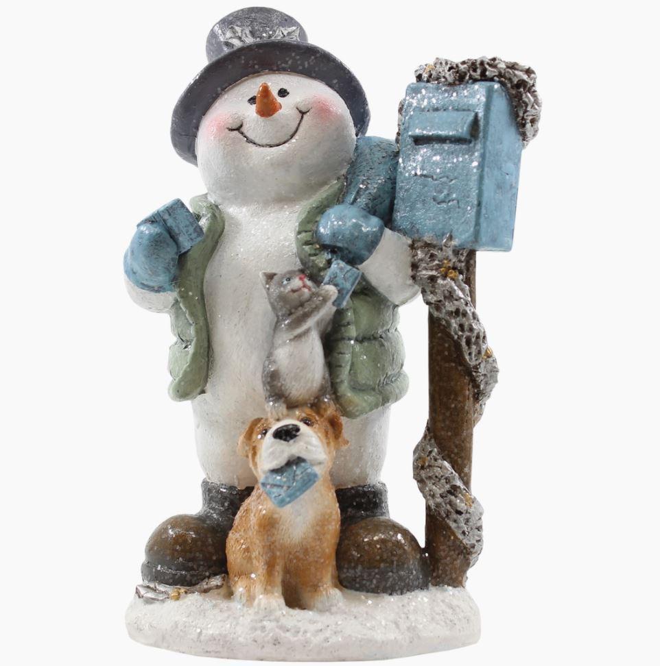 Joy Crystal Snowman Mailbox