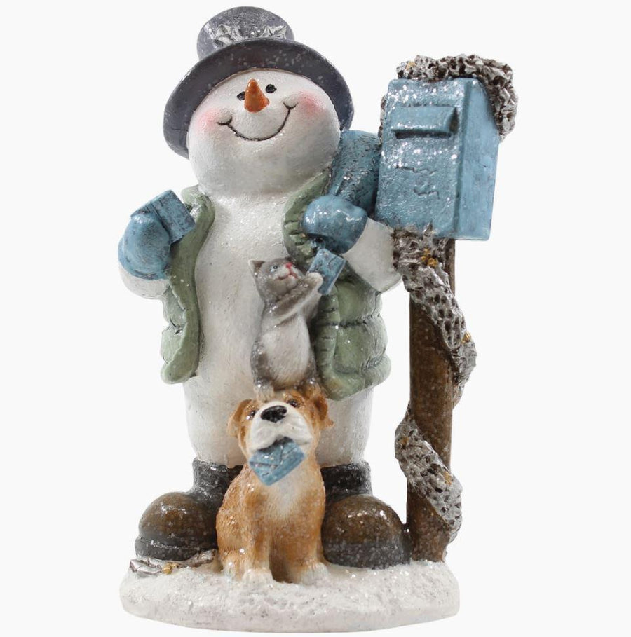 Joy Crystal Snowman Mailbox