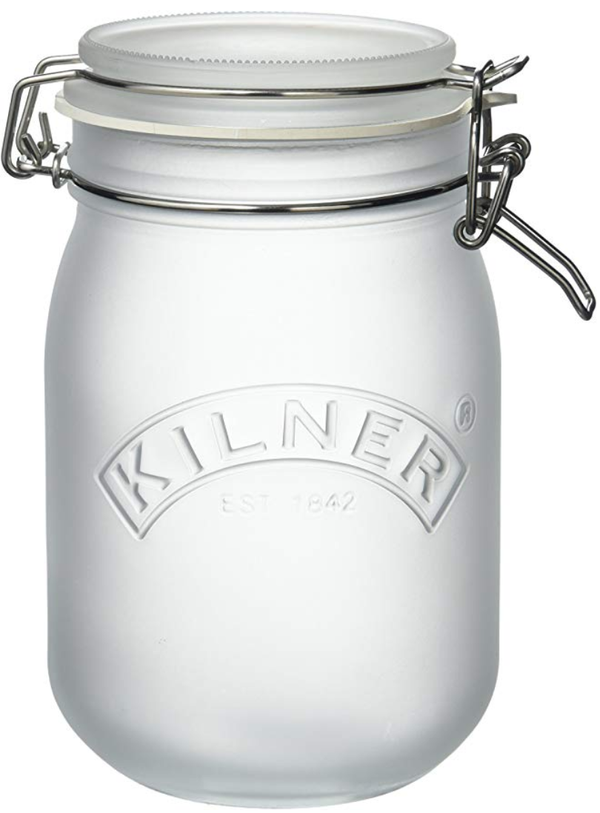 Kilner White Frosted Clip Top Jar