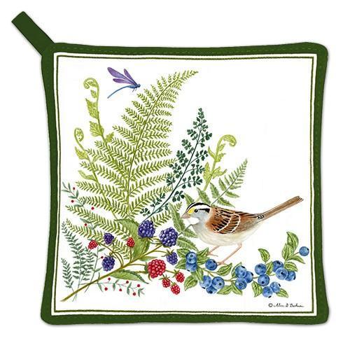 Kitchen Potholder Bird Fruit Forest
