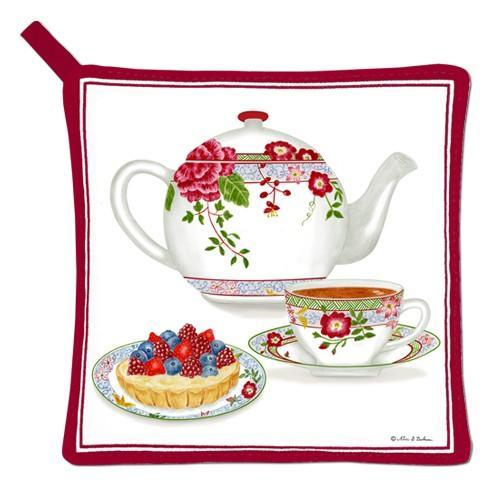 Kitchen Potholder | Floral Teapot