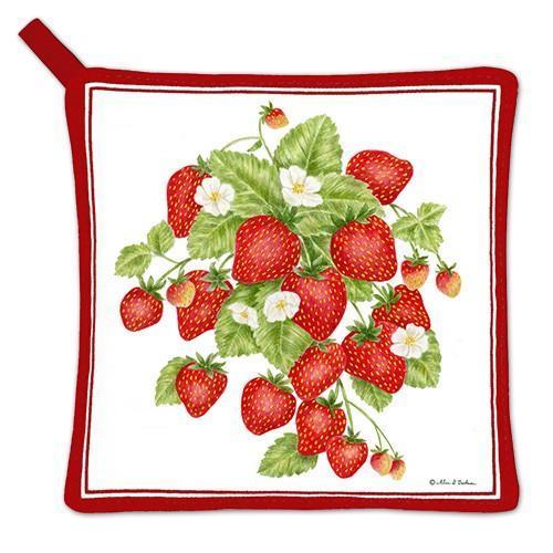 Kitchen Potholder Strawberries