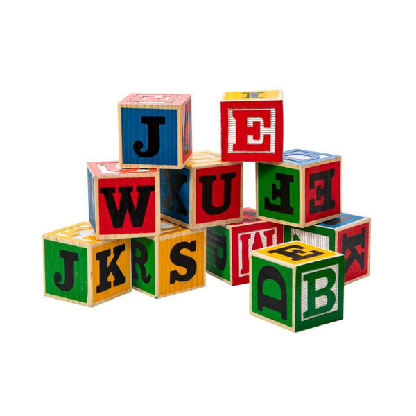 Large Wooden ABC Alphabet Blocks