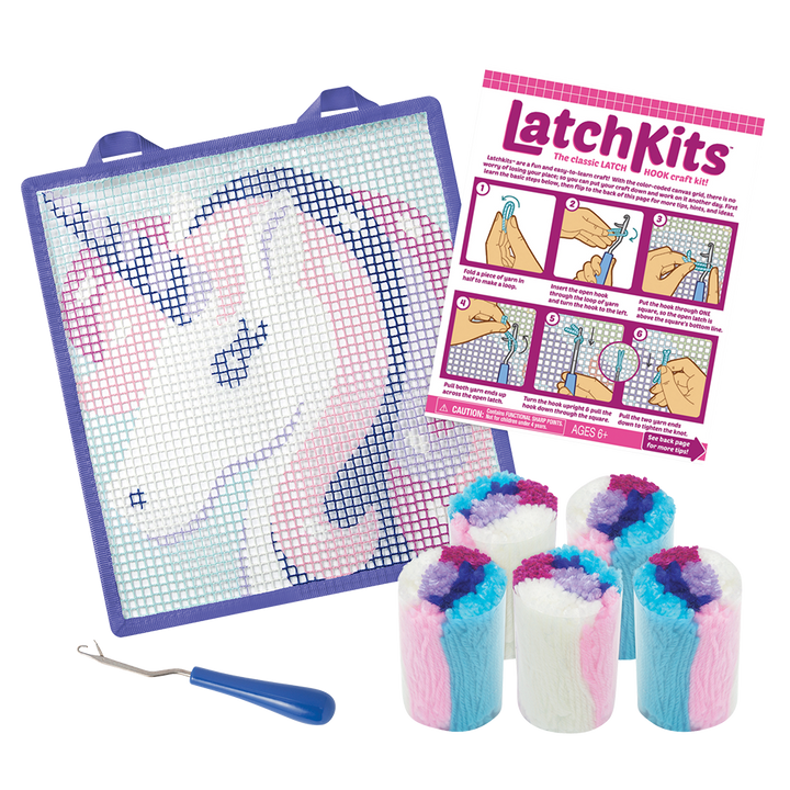 LatchKits™ Unicorn Latch Hook Kit