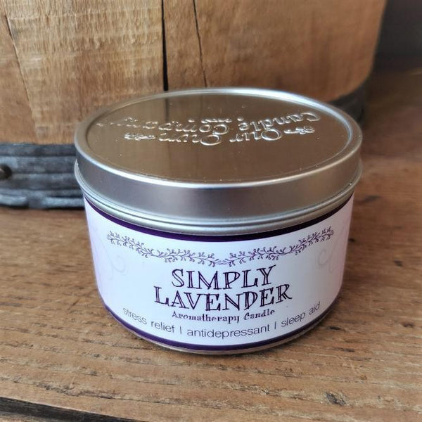 Aromatherapy Tin Soy Candles Lavender