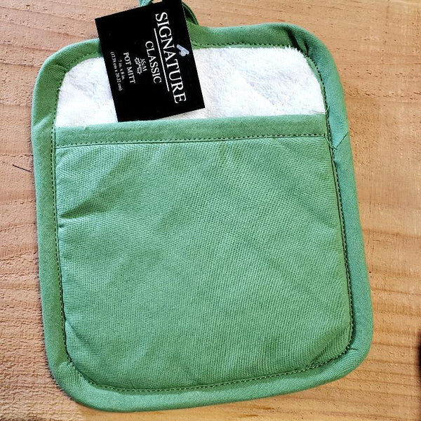 Solid Color Potholder Leaf Green