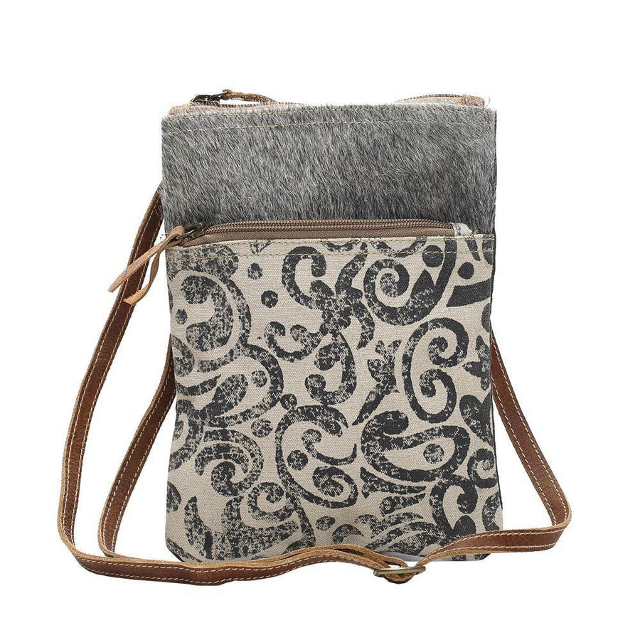 Leaf Pattern Crossbody Bag