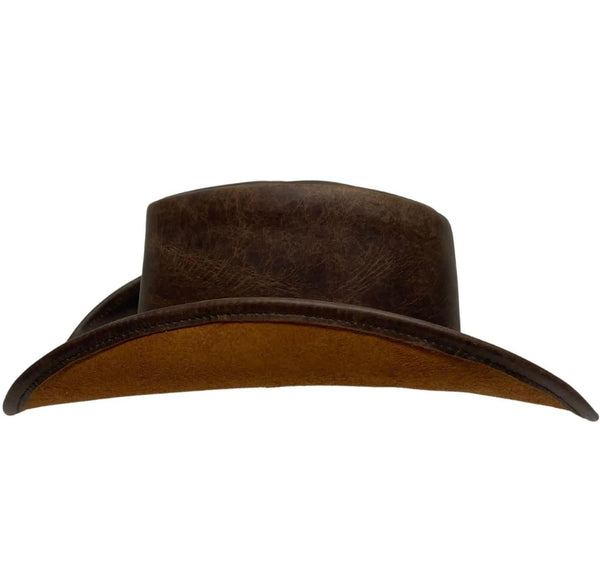 Leather Outback Hat | Back Woods Brown