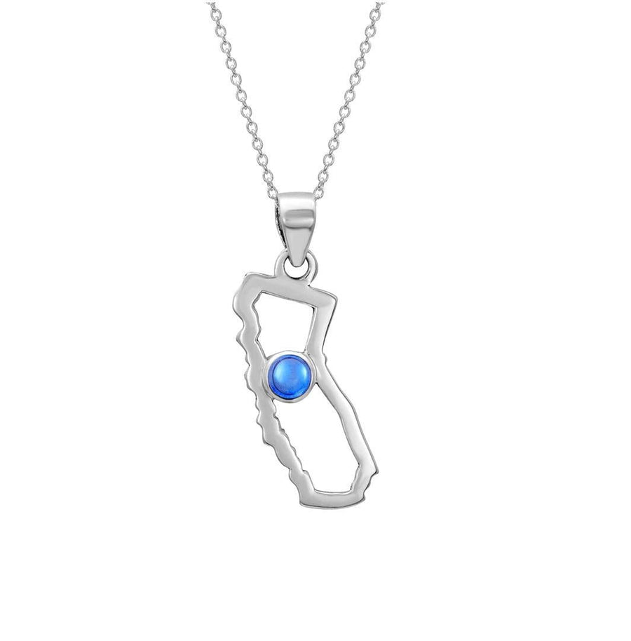 Leightworks Crystal California Pendant Polished Blue