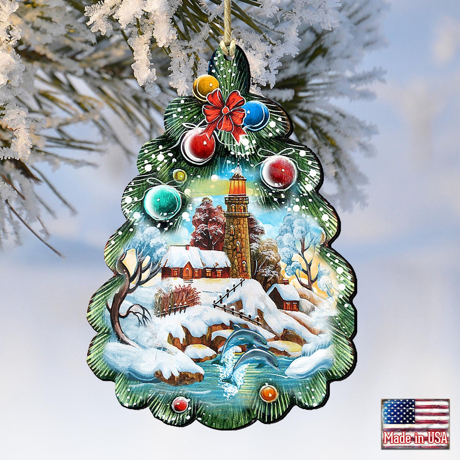 Light House Tree Keepsake Decorative Christmas Ornament