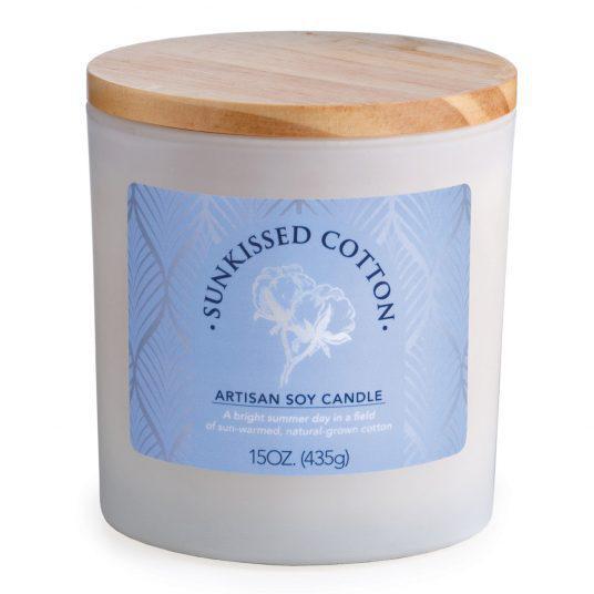Limited Edition Double Wick Artisan Candle | Sunkissed Cotton
