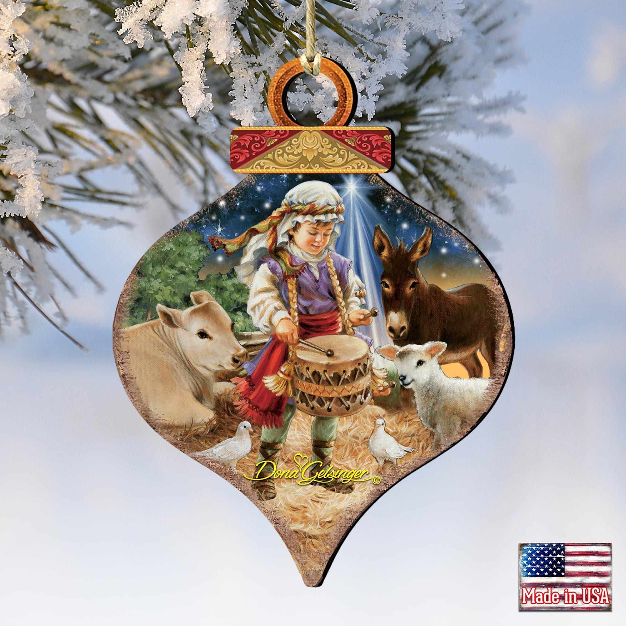 Drummer boy christmas ornament sales