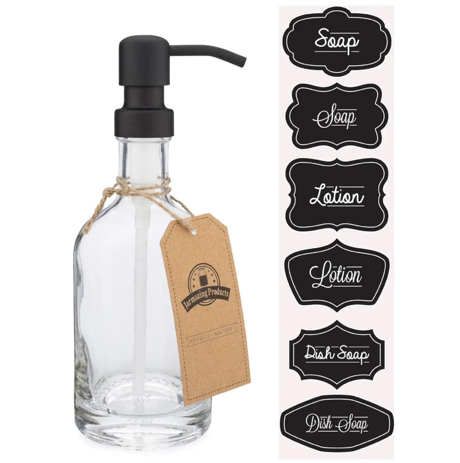 Long Neck Vintage Inspired Mason Jar Soap & Lotion Dispenser