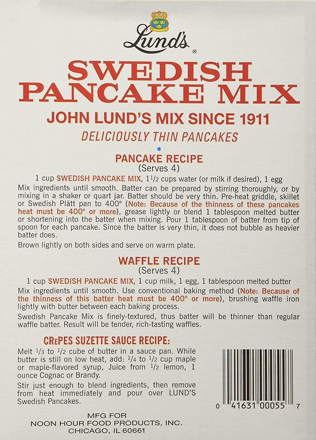 Lund's Swedish Pancake Mix