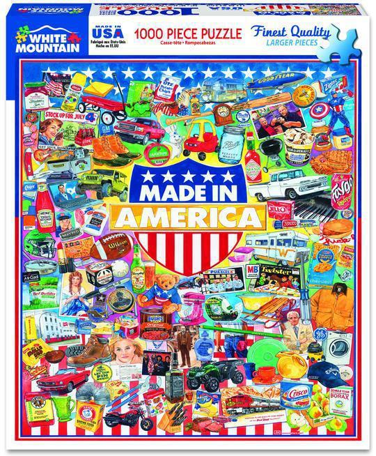 Made in America 1000 Piece Jigsaw Puzzle by White Mountain Puzzles