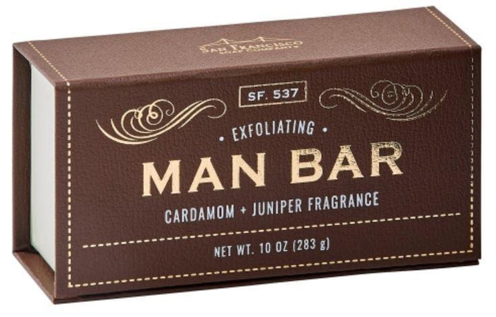 Man Bar Exfoliating Cardamom & Juniper Soap