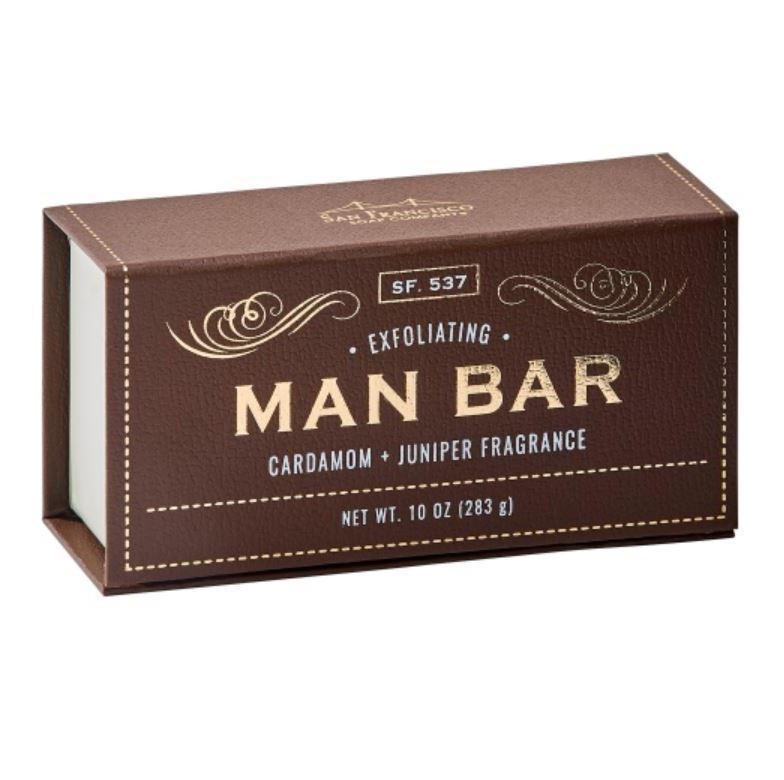 Man Bar Exfoliating Soap | Cardamom & Juniper